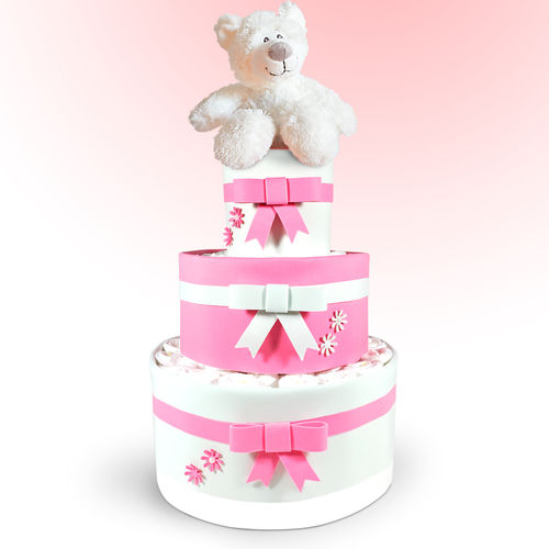 Tarta de Pañales Crème Rose